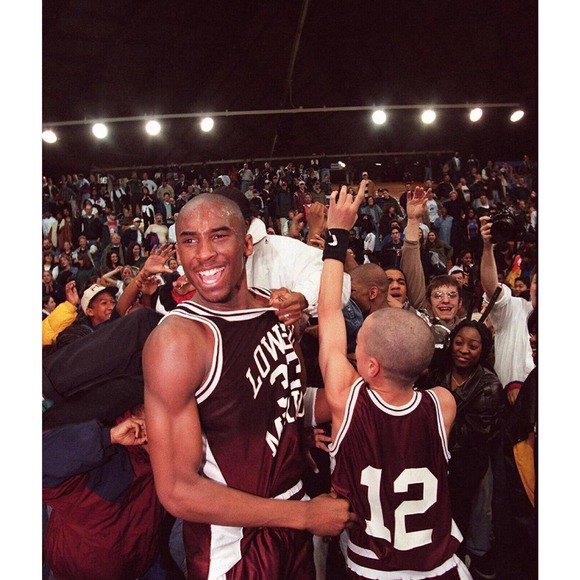 Kobe Bryant Men's Headgear Classics Lower Merion High School Satin Jacket - Picture 6 of 6